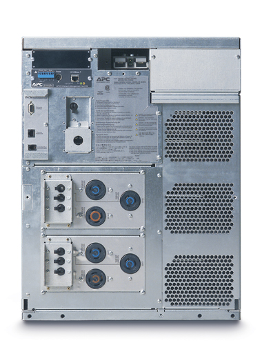 APC Symmetra LX 8kVA Scalable to 8kVA N+1 Rack-mount, 208/240V Input, 208/240V and 120V Output - Back View